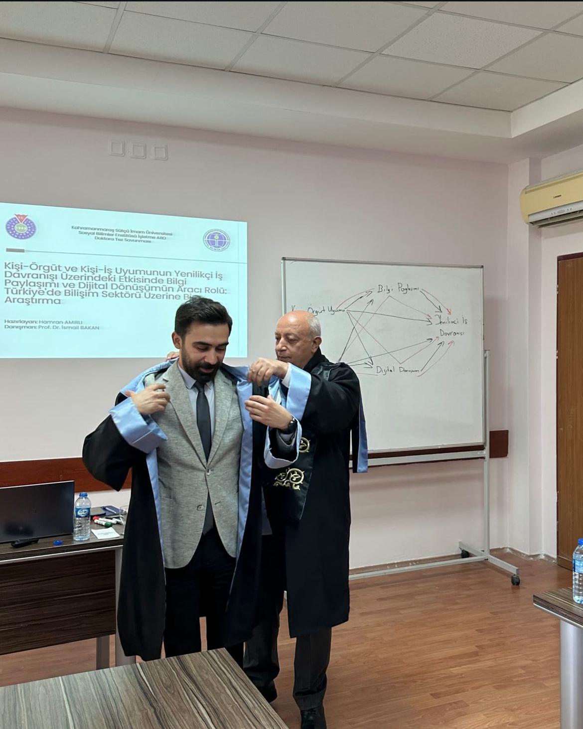 Meslek Yüksekokulumuz Öğretim Görevlisi Hamran AMIRLI'yı Tebrik Ederiz